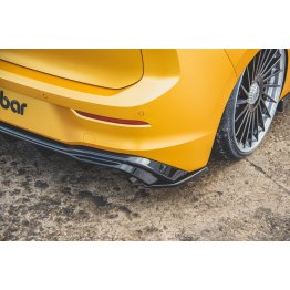 Накладки сплиттеры боковые на задний бампер на VW Golf VIII